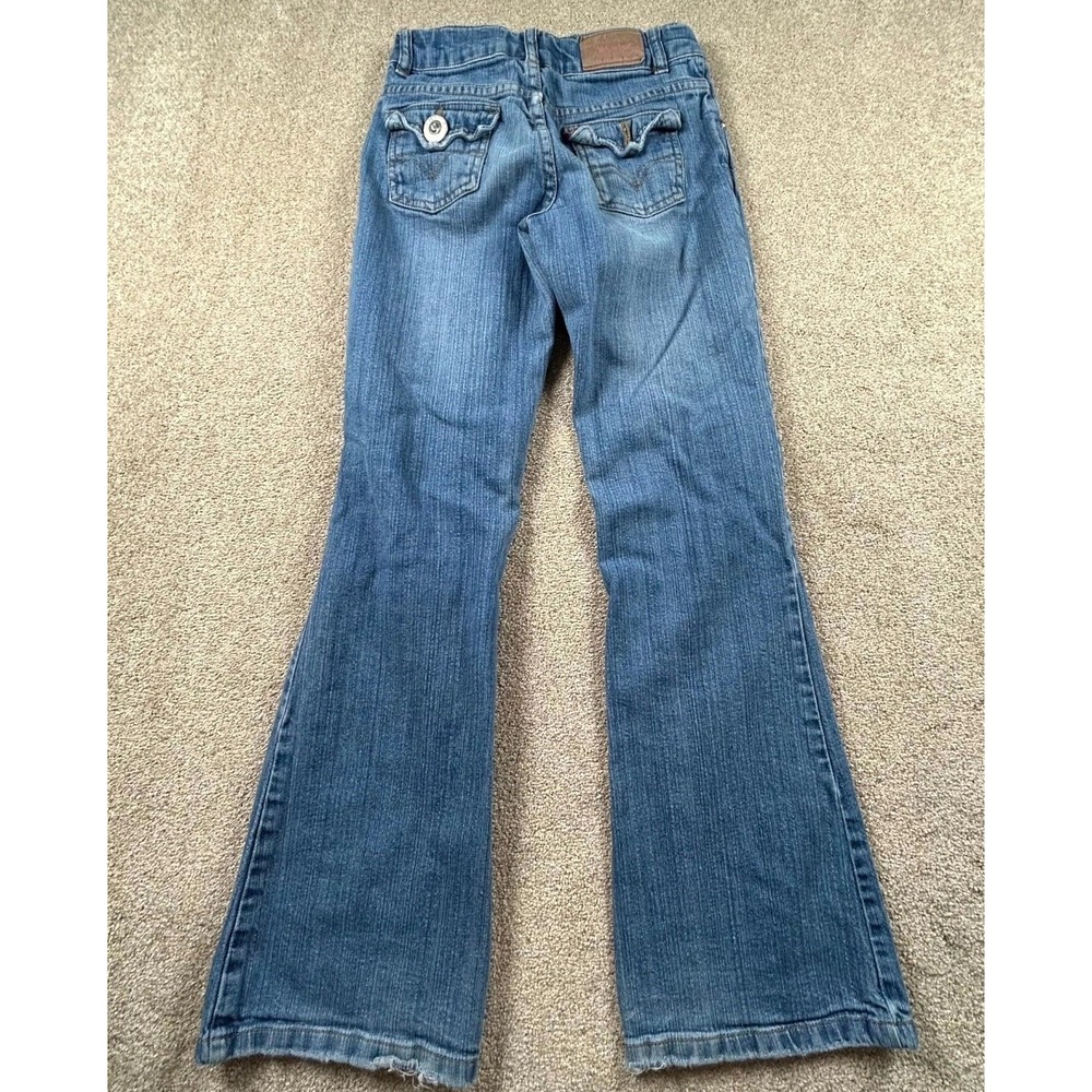 Levi's Slim Bootcut Jeans Women 12 Blue Denim Cotton Logo Medium Wash Streetwear